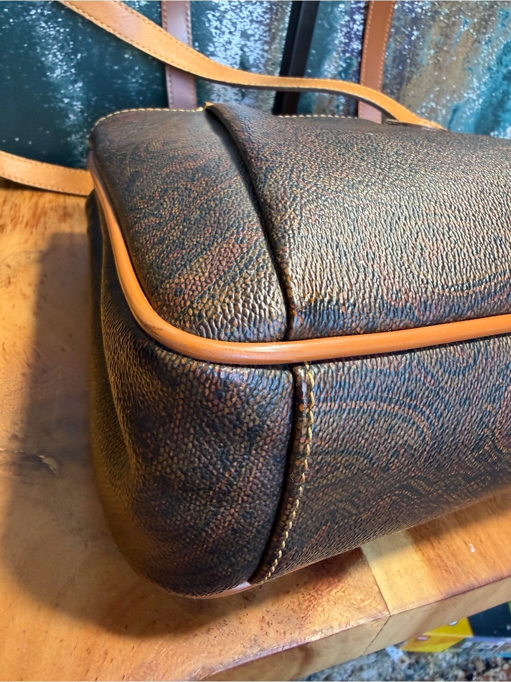 Pierre Balmain Paris 1990s Old Money Paisley Tote Shoulder Bag - Picture 12 of 15